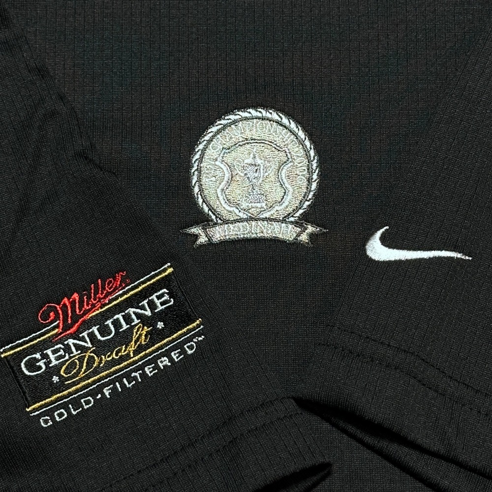 NEW Nike Golf Polo Mens Large Sphere Dry 2006 PGA Championship Medinah CC Black - Picture 3 of 10